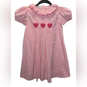 Heart Pink and White Dress Valentines